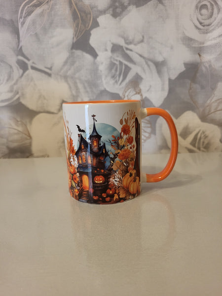 Black Cat Halloween Mug