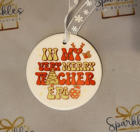 Very Merry Teacher Bauble