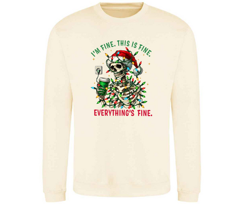 I'm Fine Festive Sweatshirt