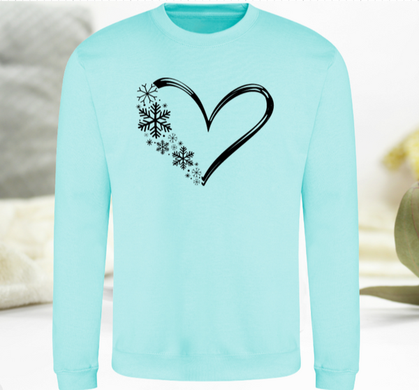 Heart Snowflake Sweatshirt